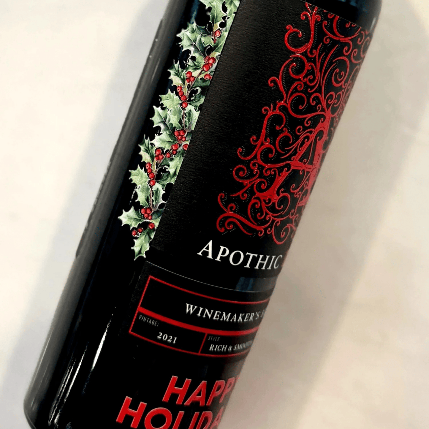 Happy Holidays Holly Border Beverage Art - Hosted by Kelly Gaudreau