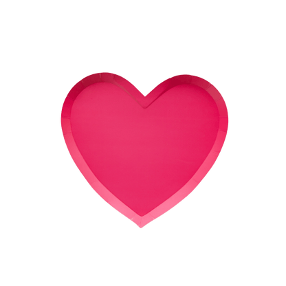 Haute Pink Heart Shaped Plates - Set of 8 - Hosted by Kelly Gaudreau