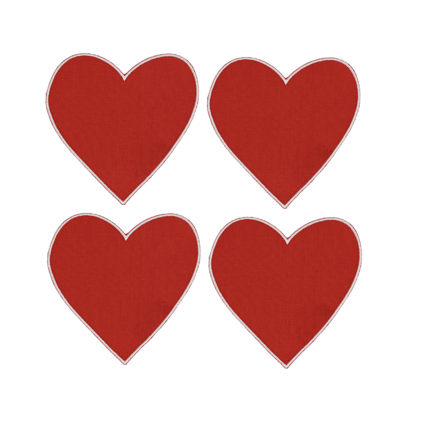 Heart Linen Cocktail Napkins - Set of 4 - Hosted by Kelly Gaudreau