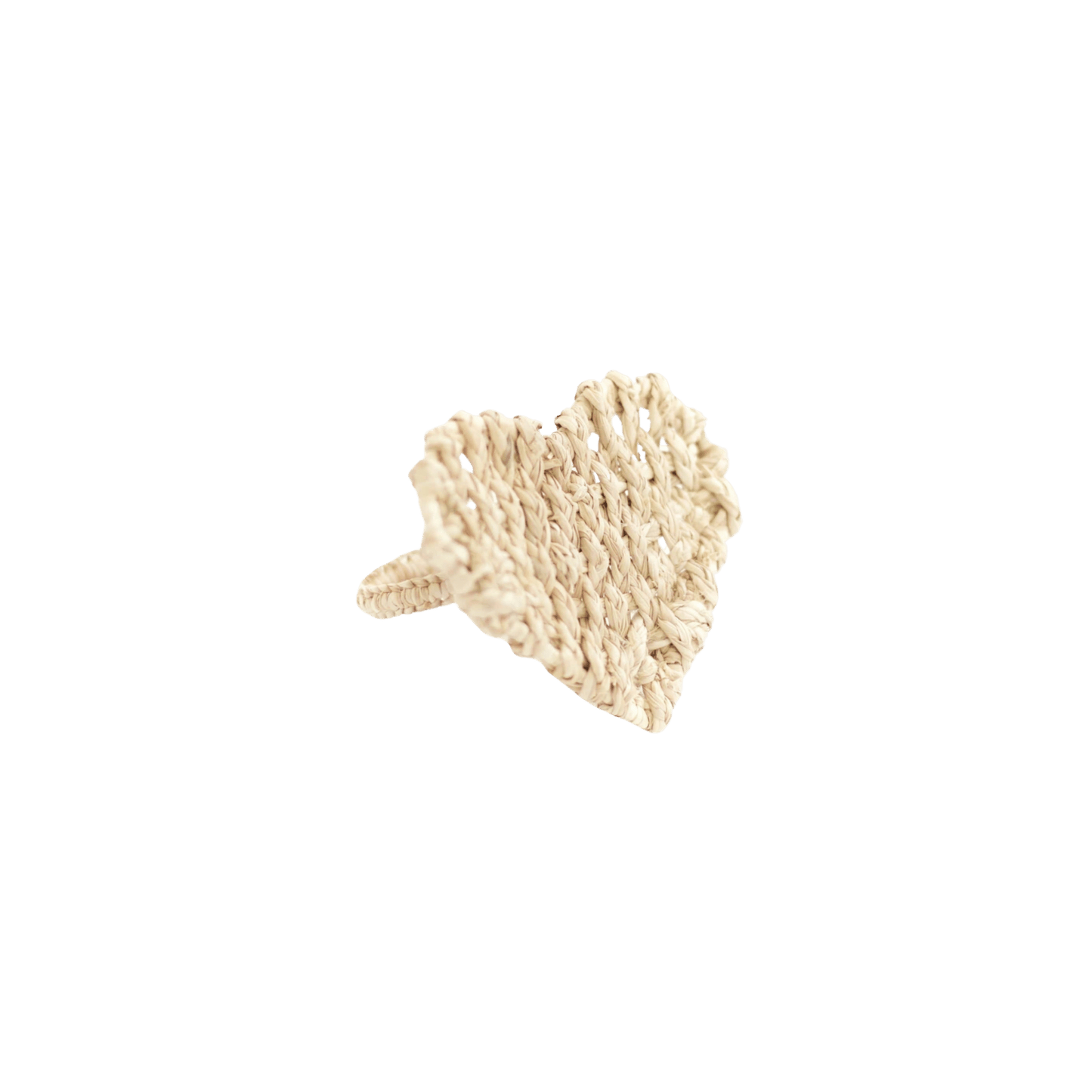 Heart Woven Napkin Ring: Natural - Hosted by Kelly Gaudreau