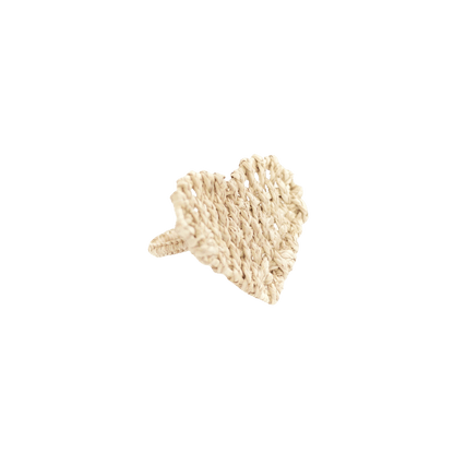 Heart Woven Napkin Ring: Natural - Hosted by Kelly Gaudreau