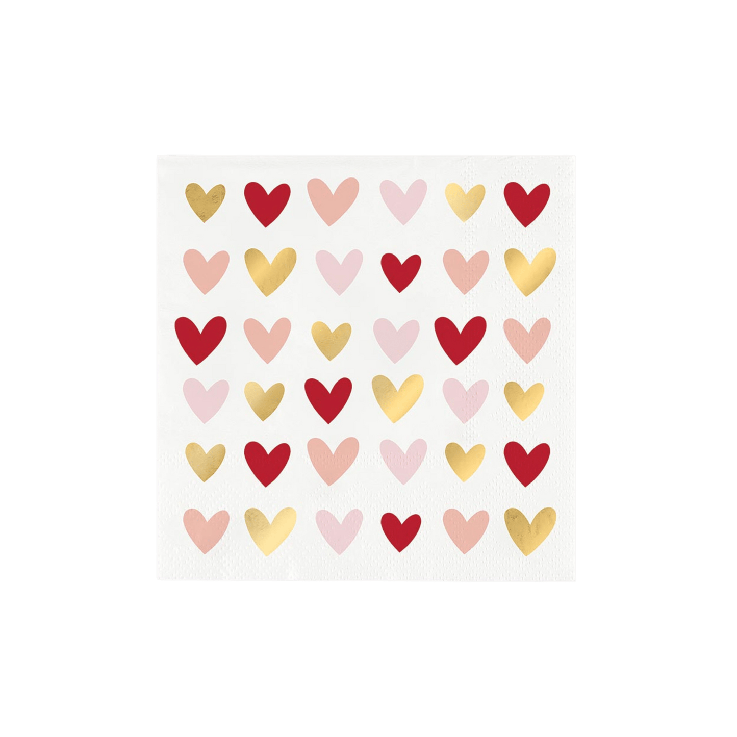 Hearts Foil Napkins - Set of 20 - Hosted by Kelly Gaudreau