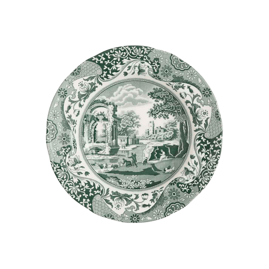 Heritage Green Italian Dinner Plates - Set of 4 - Hosted by Kelly Gaudreau