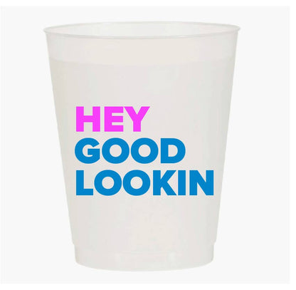 “Hey Good Lookin” Mahjong Shatterproof Cups - Set of 10 - Hosted by Kelly Gaudreau