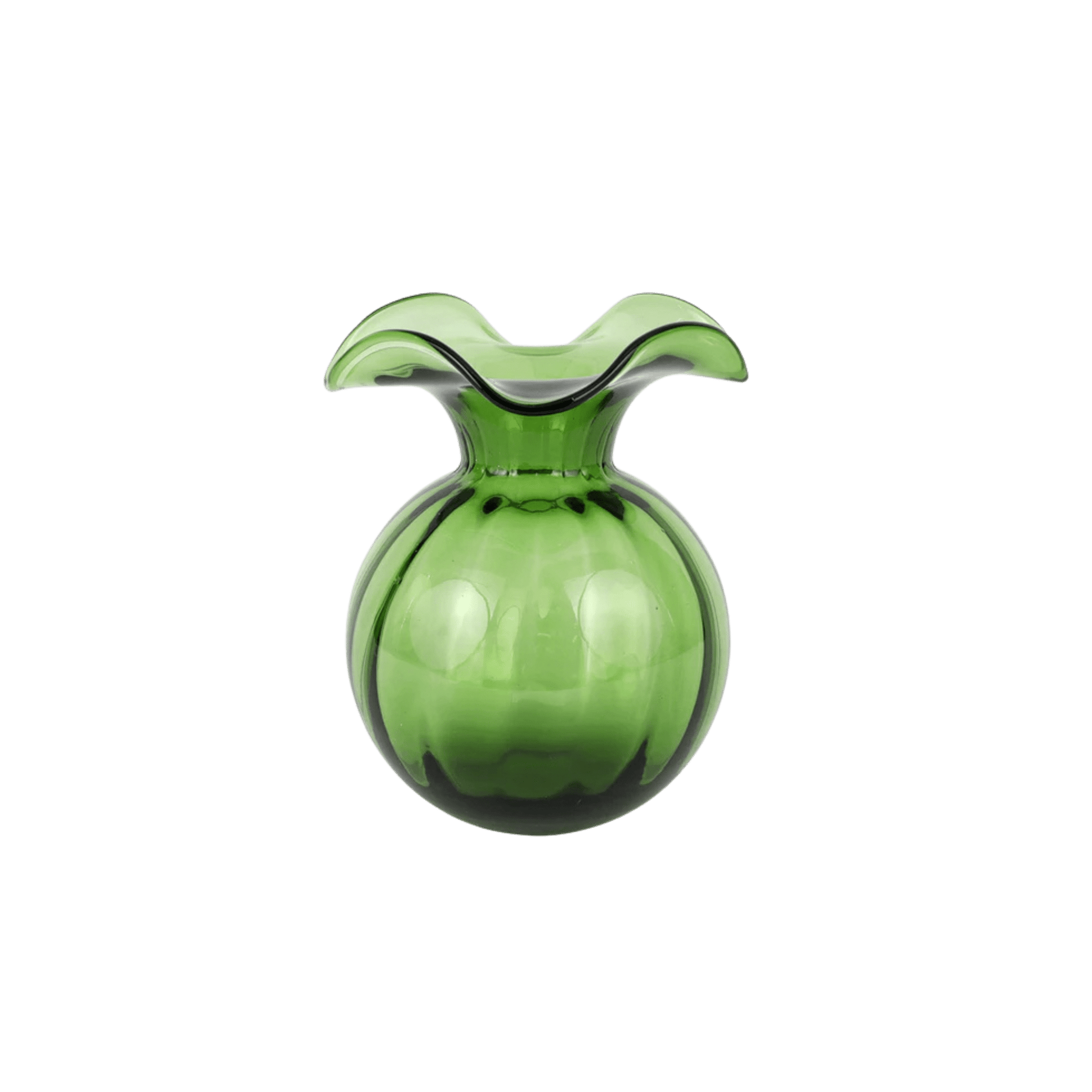 Hibiscus Glass Medium Fluted Vase - Hosted by Kelly Gaudreau