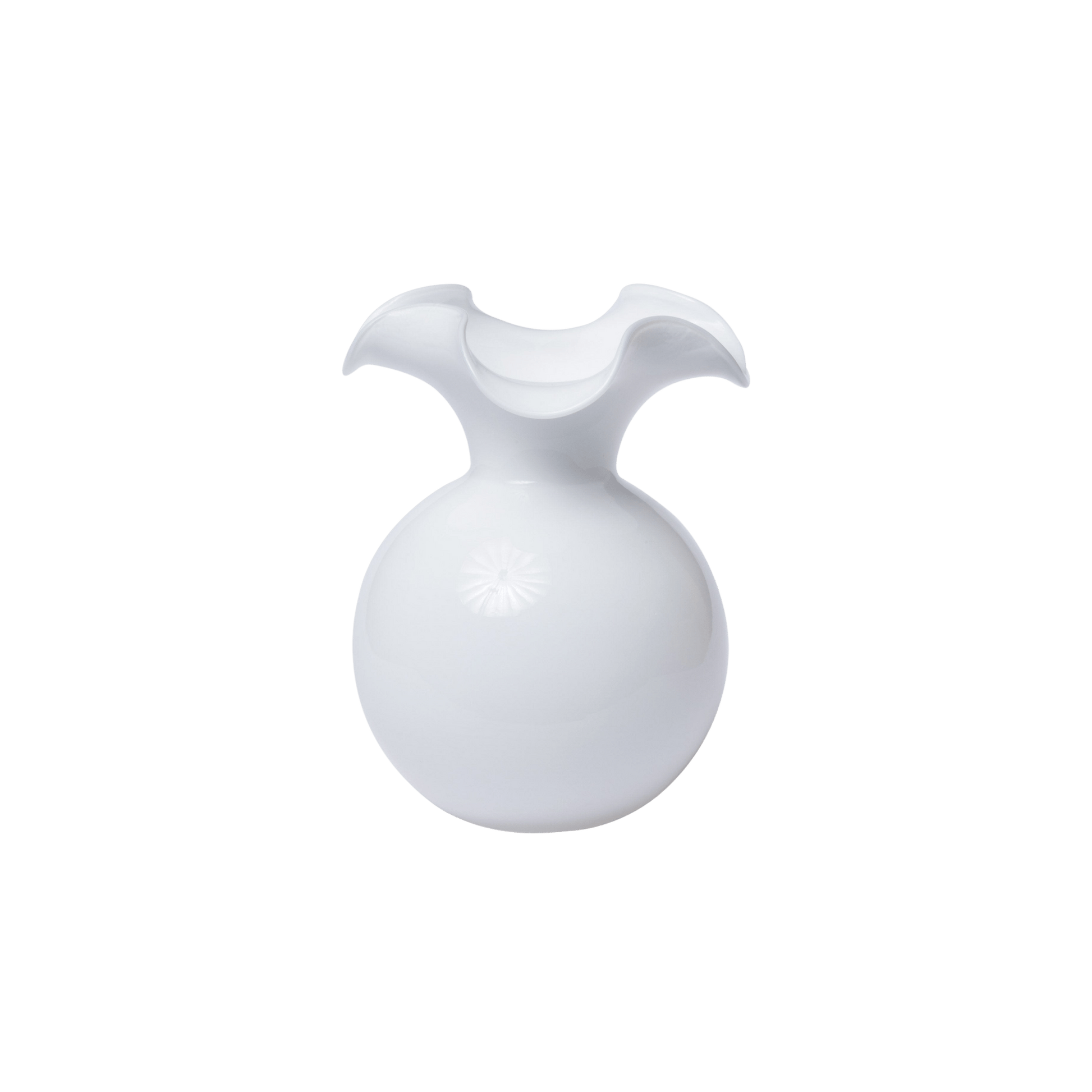 Hibiscus Glass Medium Fluted Vase - Hosted by Kelly Gaudreau