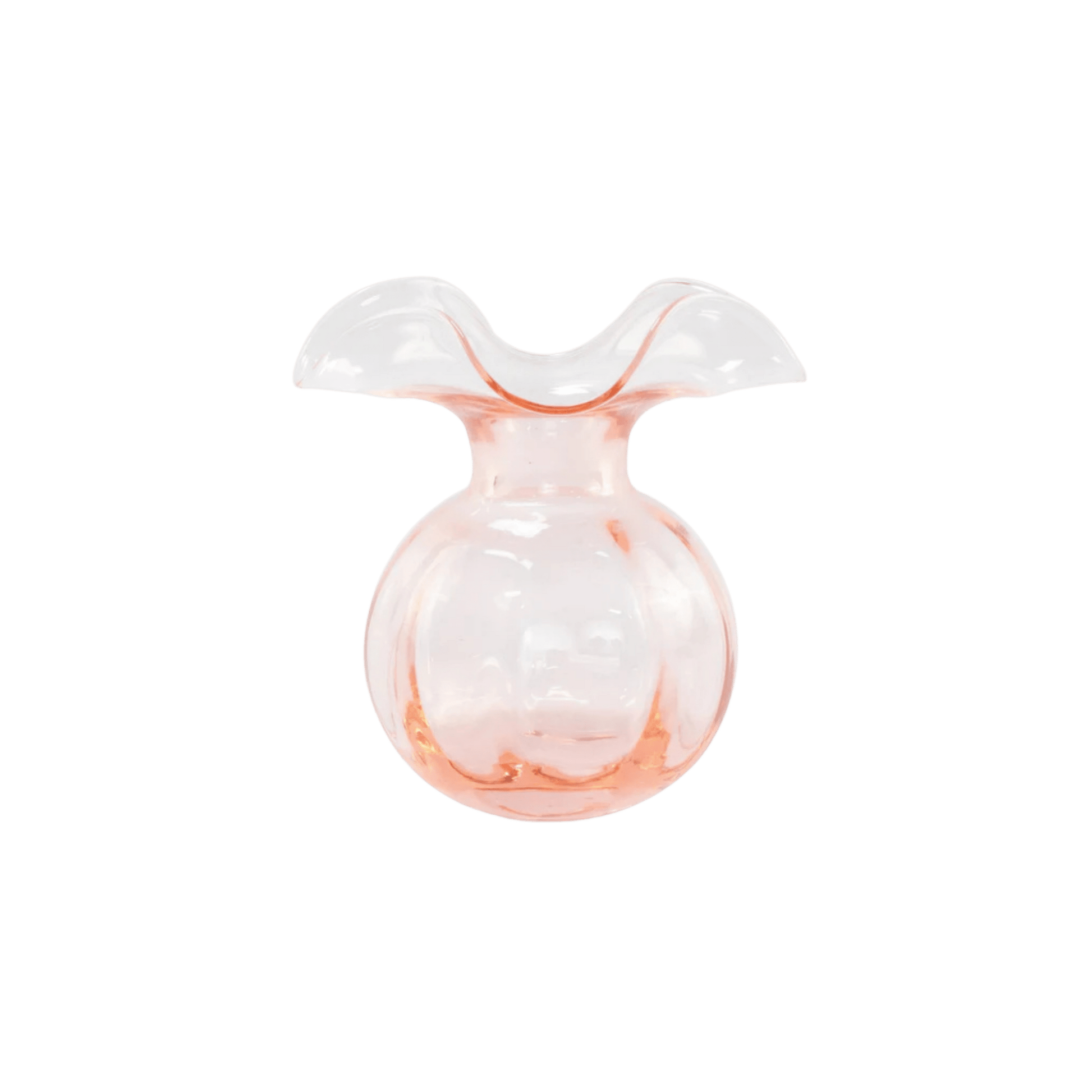 Hibiscus Glass Medium Fluted Vase - Hosted by Kelly Gaudreau