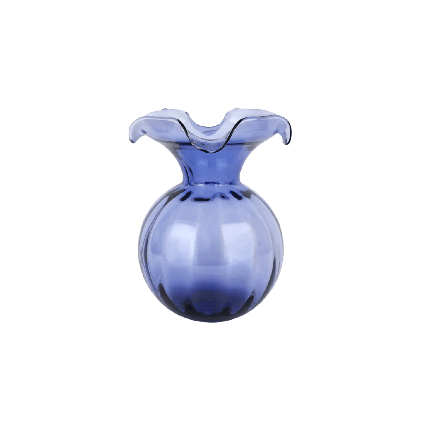 Hibiscus Glass Medium Fluted Vase - Hosted by Kelly Gaudreau