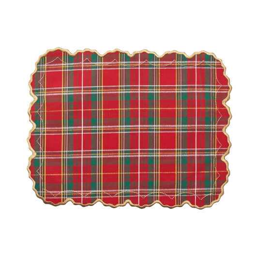 Holiday Threads Placemat in Red, Green & Gold - Set of 4 - Hosted by Kelly Gaudreau