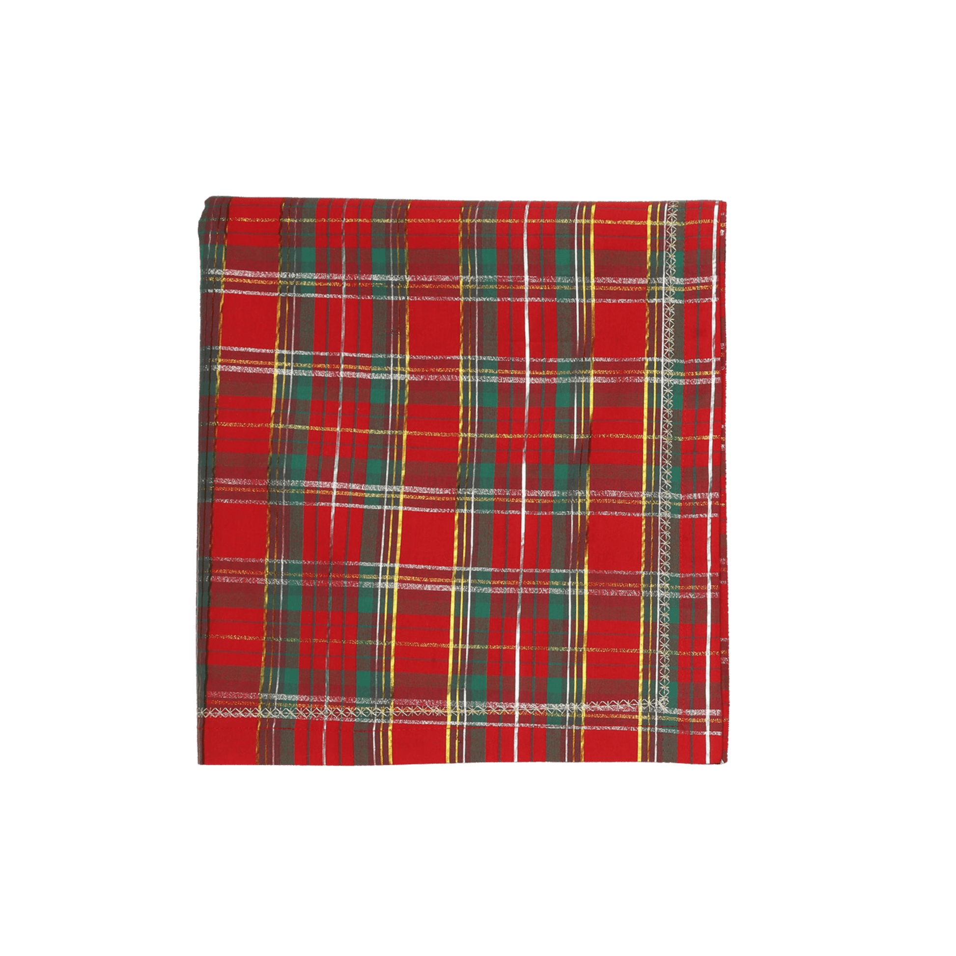 Holiday Threads Tablecloth in Red, Green & Gold - Hosted by Kelly Gaudreau