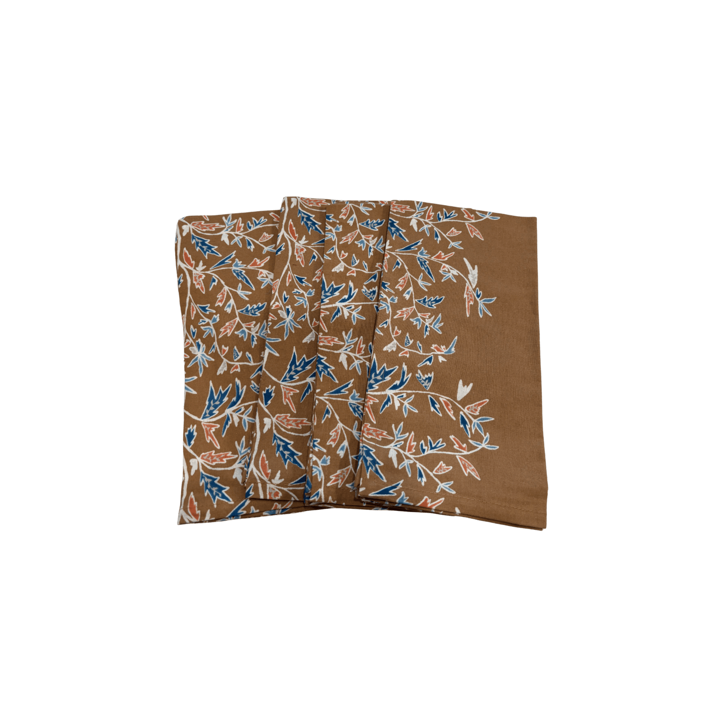 Holly Vine Terracotta Napkins - Set of 4 - Hosted by Kelly Gaudreau