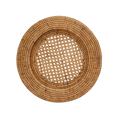 Honey Rattan Charger Set of 4 - Hosted by Kelly Gaudreau