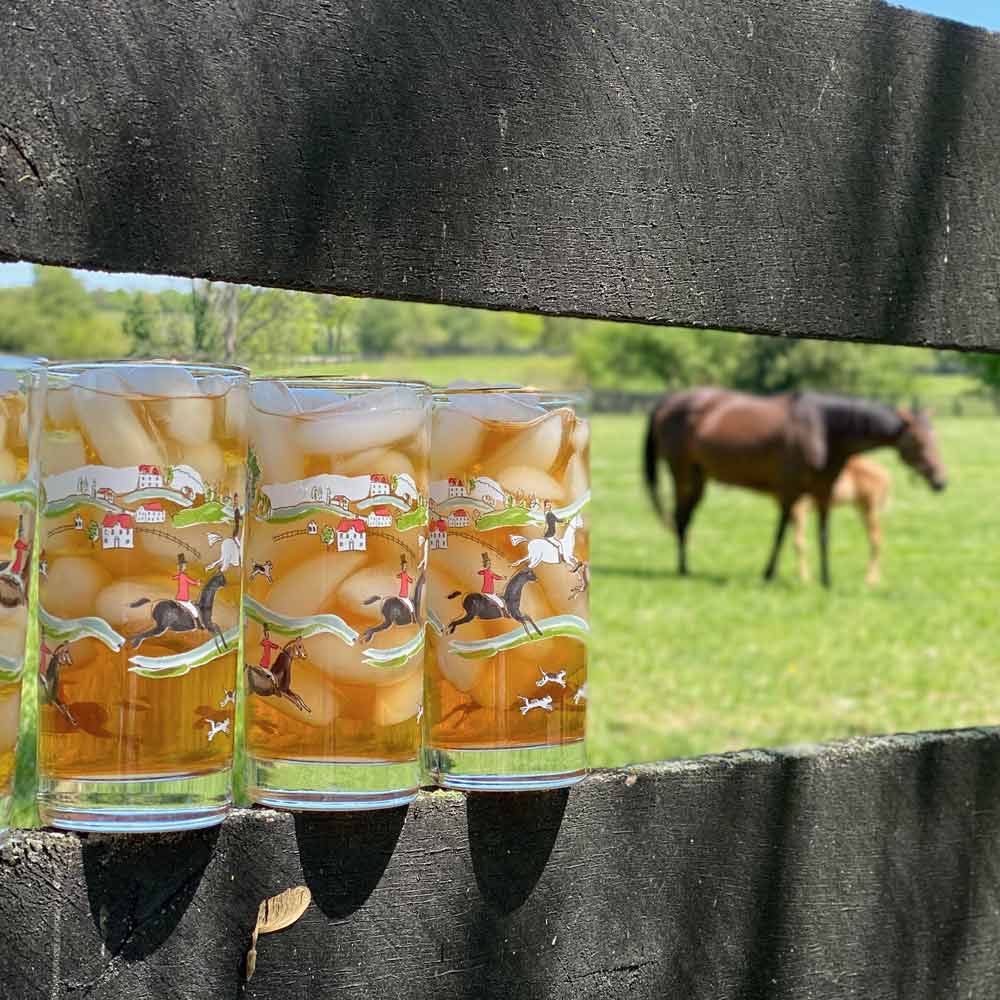 Hunt Scene Highball Glass Set of 4 - Hosted by Kelly Gaudreau