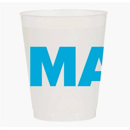 “I 💙 Mahj” Frost Flex Cups - Set of 10 - Hosted by Kelly Gaudreau