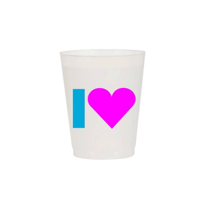 “I 💙 Mahj” Frost Flex Cups - Set of 10 - Hosted by Kelly Gaudreau