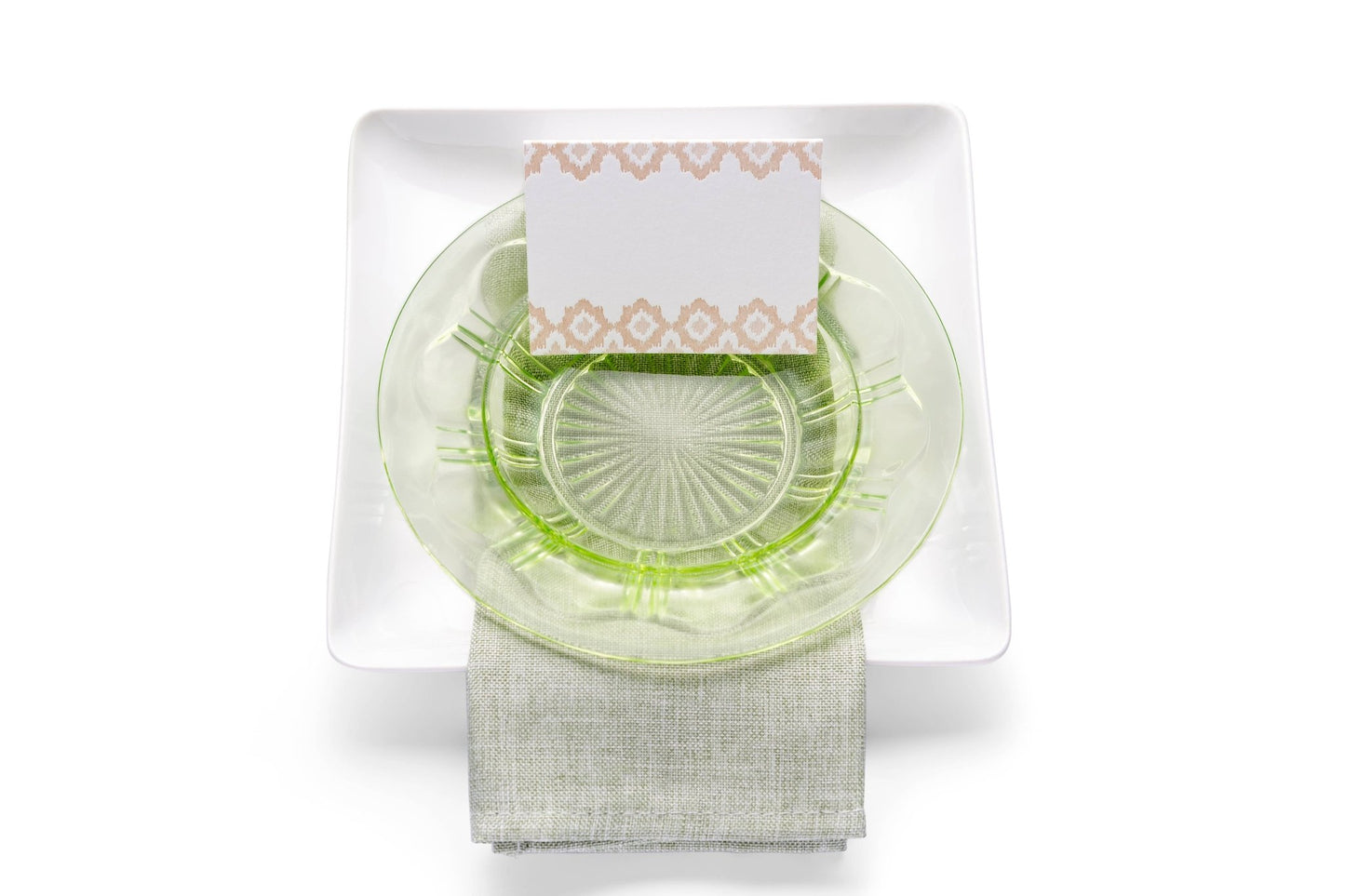 Ikat Folded Place Cards - Hosted by Kelly Gaudreau