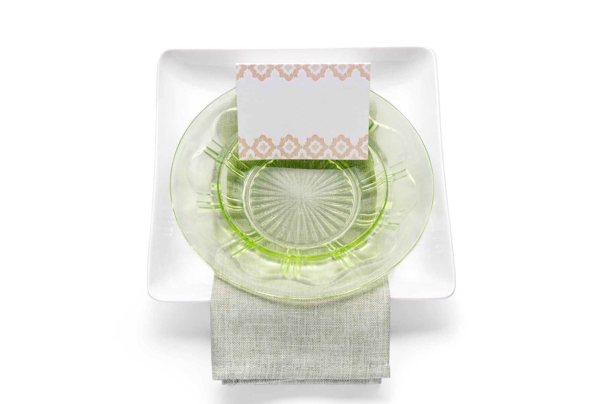 Ikat Folded Place Cards - Hosted by Kelly Gaudreau