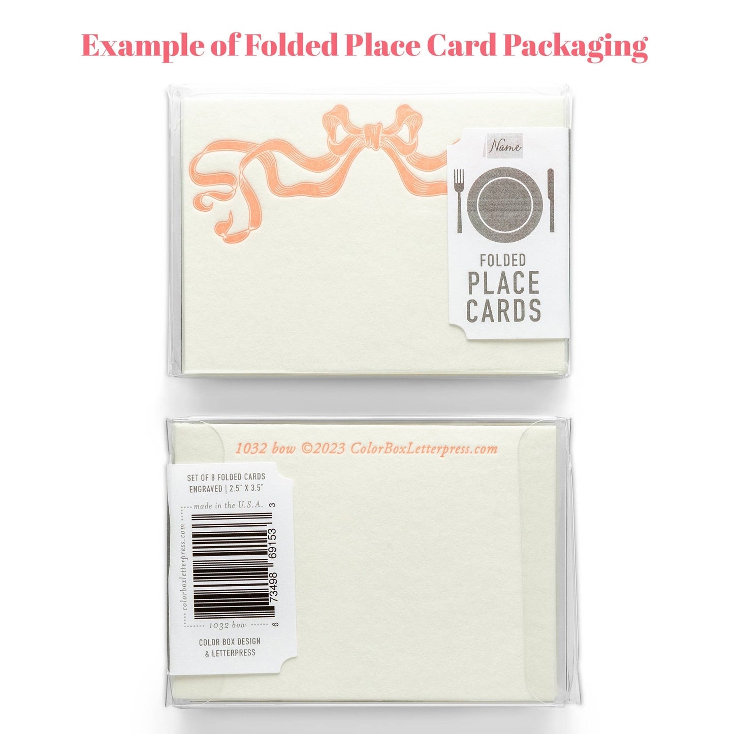 Ikat Folded Place Cards - Hosted by Kelly Gaudreau