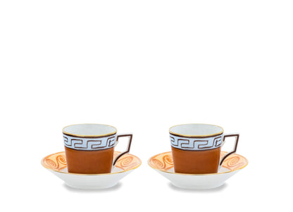 Il Viaggio Coffee Cups with Saucers - Set of 2 - Hosted by Kelly Gaudreau