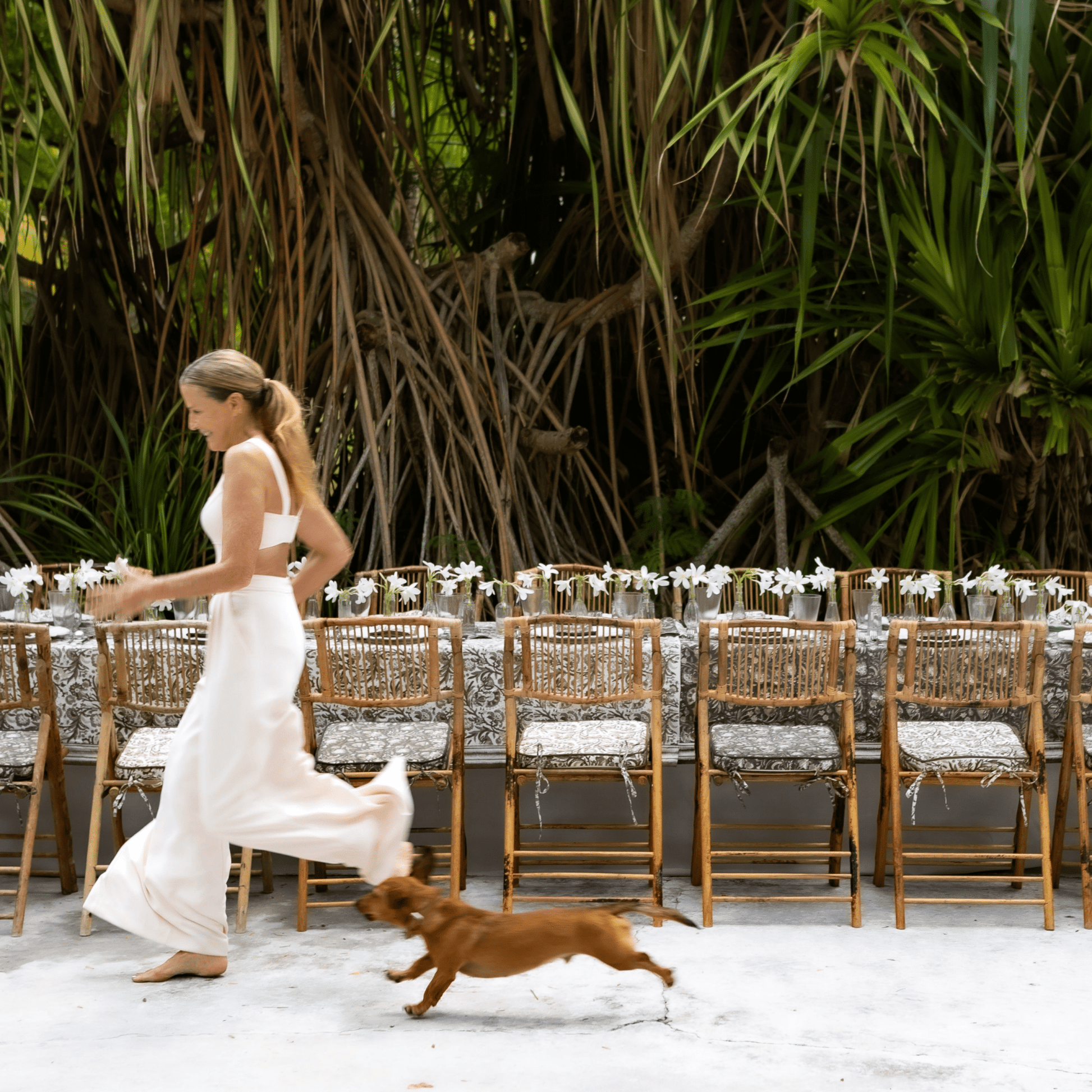 India Hicks Home Wildcard & Backgammon Tablecloth - Hosted by Kelly Gaudreau