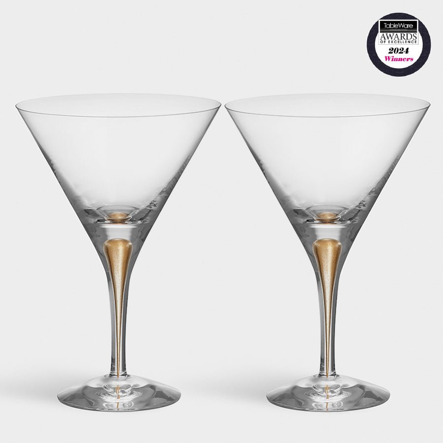 Intermezzo Gold Martini Set of 2 - Hosted by Kelly Gaudreau