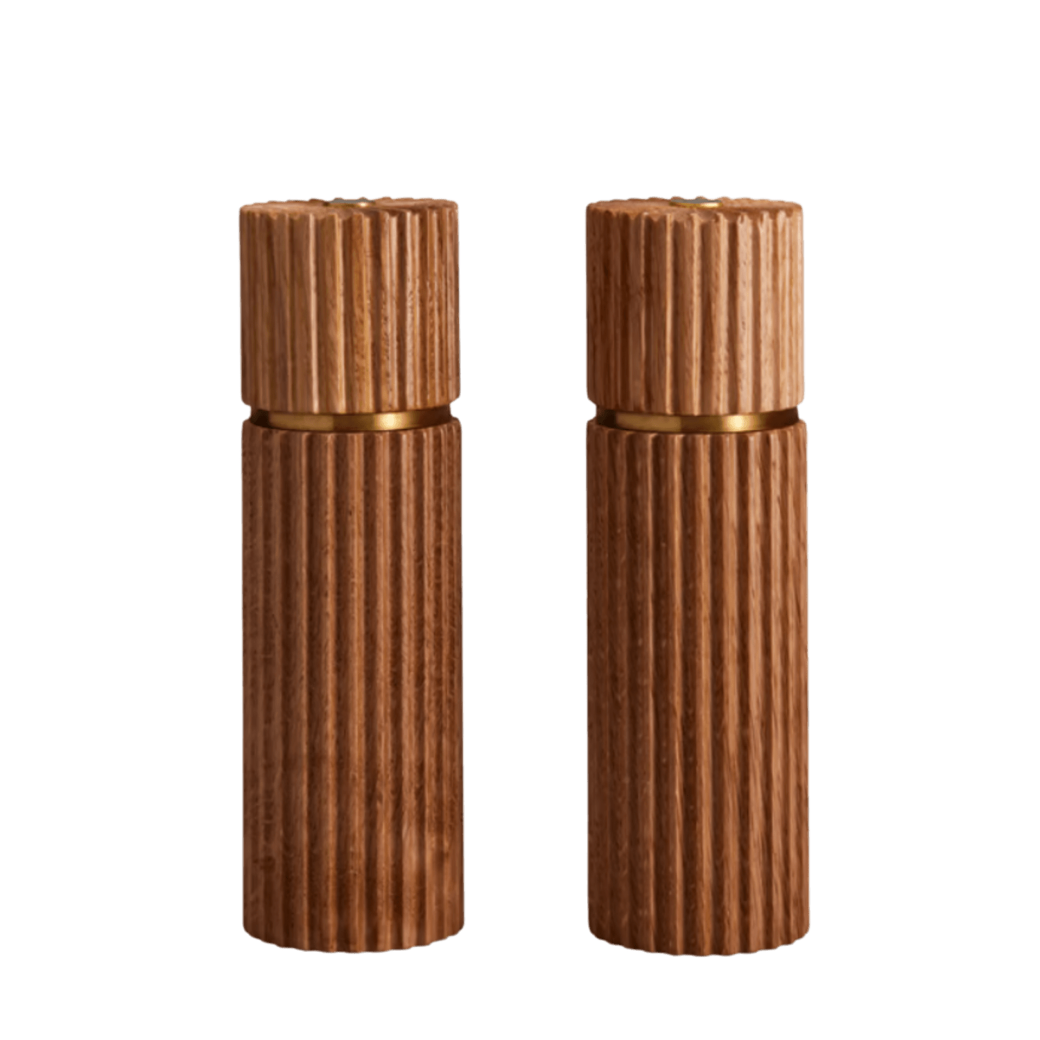 Ionic Salt + Pepper Mills Set in Natural Oak - Hosted by Kelly Gaudreau