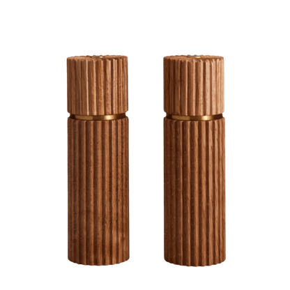 Ionic Salt + Pepper Mills Set in Natural Oak - Hosted by Kelly Gaudreau