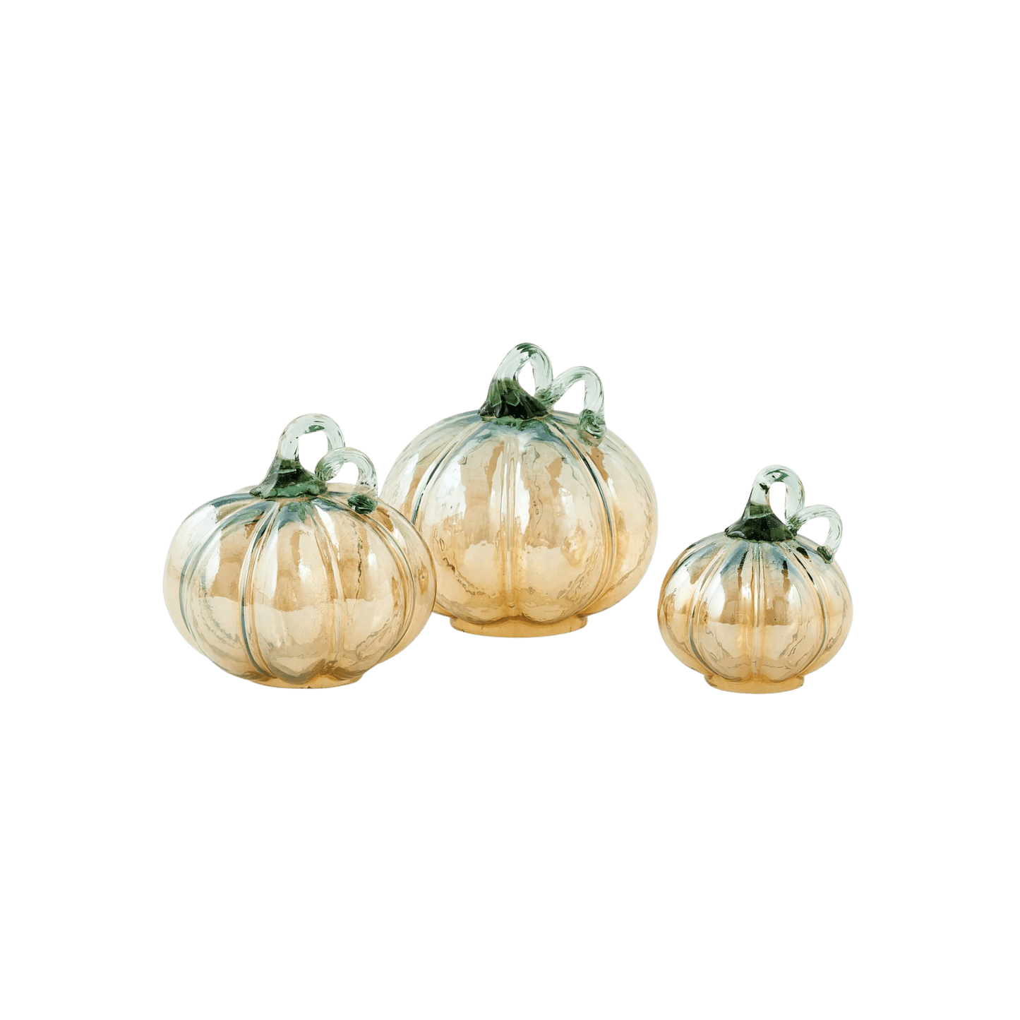 Iridescent Glass Pumpkins - Set of 3 - Hosted by Kelly Gaudreau