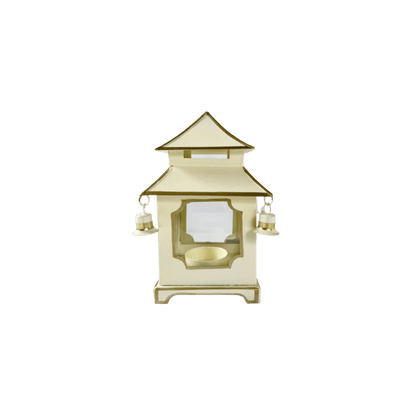 Ivory & Gold Pagoda Lantern - Hosted by Kelly Gaudreau