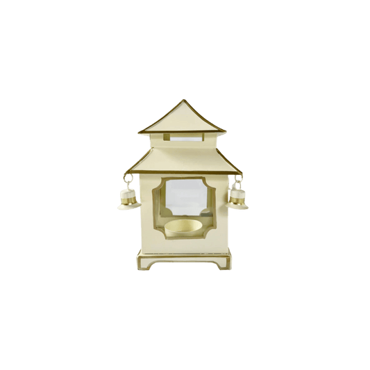 Ivory & Gold Pagoda Lantern - Hosted by Kelly Gaudreau