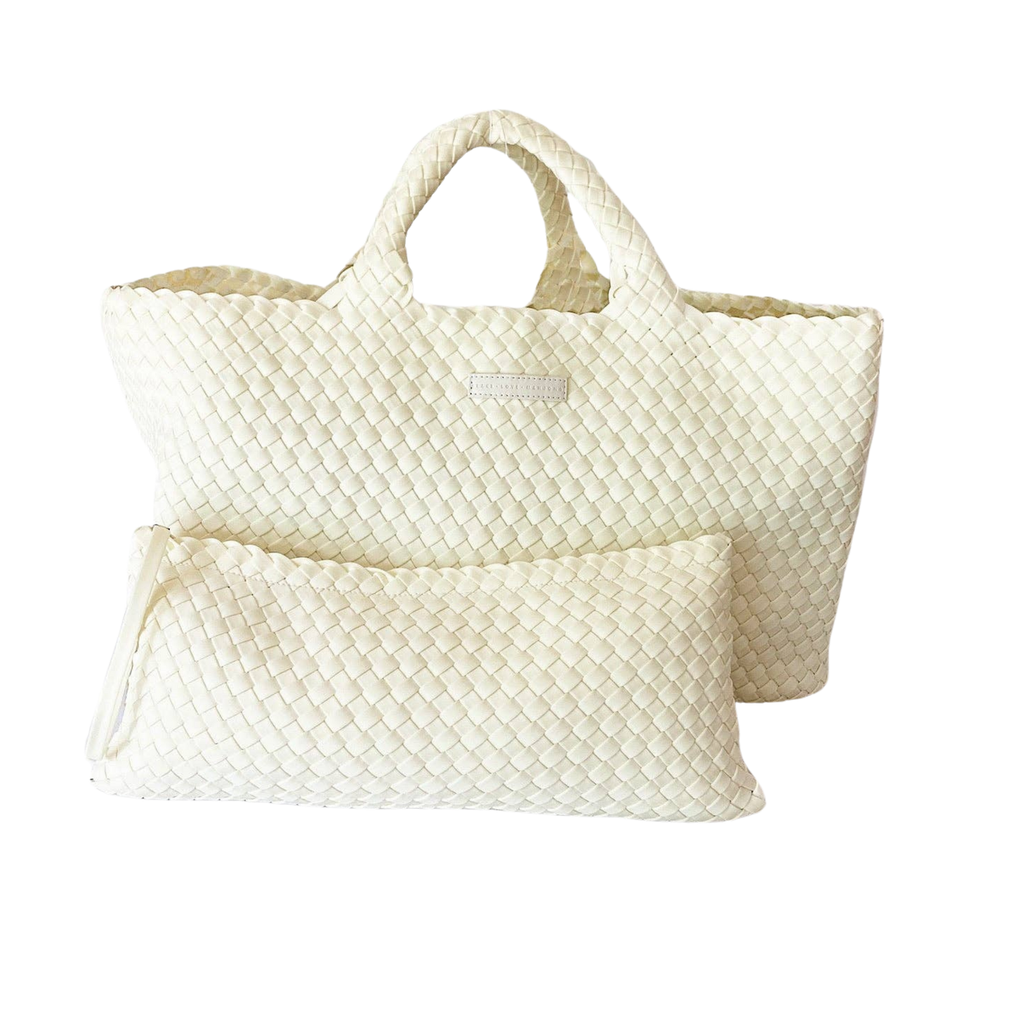 Woven Mahjong Carryall Bag with Tile Pouch