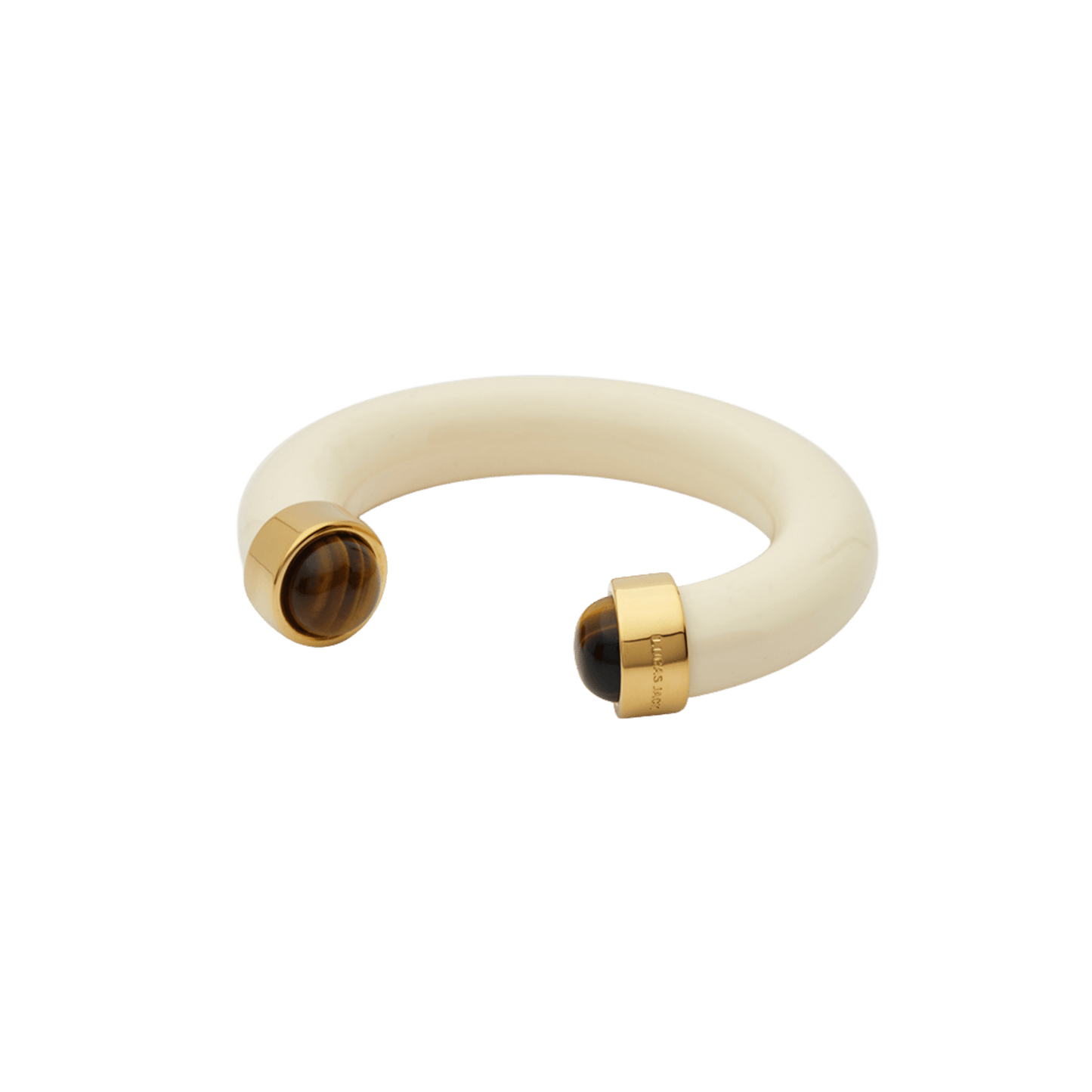Ivory Resin Open Cuff Bangle – Tiger's Eye - Hosted by Kelly Gaudreau