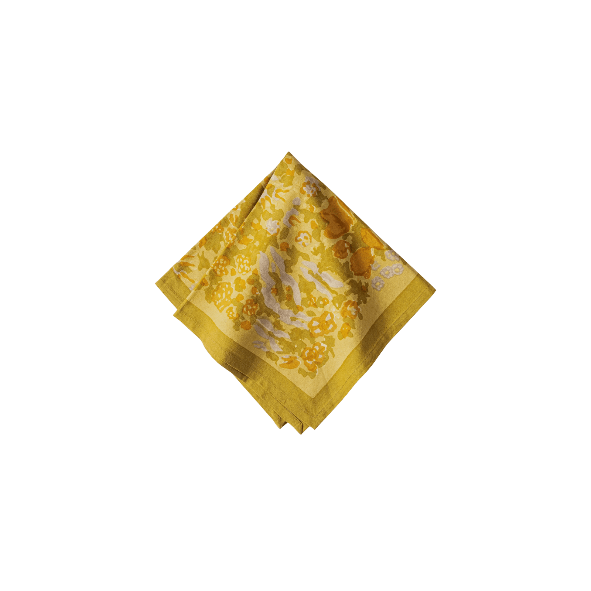 Jardin Mustard & Grey Napkins - Set of 6 - Hosted by Kelly Gaudreau