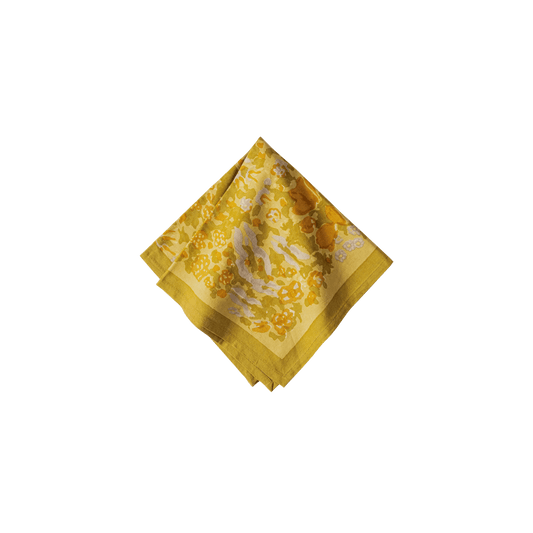 Jardin Mustard & Grey Napkins - Set of 6 - Hosted by Kelly Gaudreau