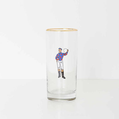 Jockeys Drinking Glasses Mixed Set of 4 - Hosted by Kelly Gaudreau