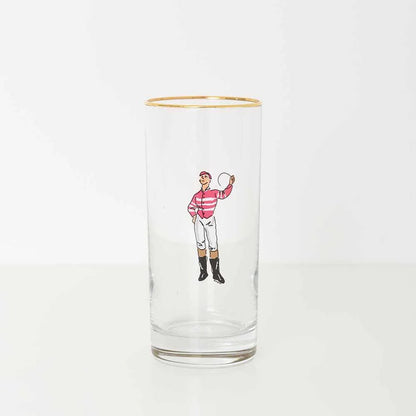 Jockeys Drinking Glasses Mixed Set of 4 - Hosted by Kelly Gaudreau