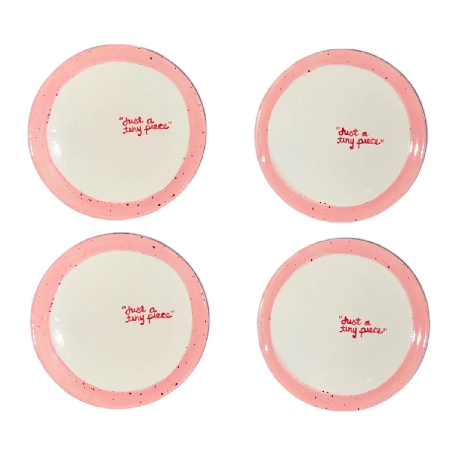 “just a tiny piece” Tiny Plates - Set of 4 - Hosted by Kelly Gaudreau
