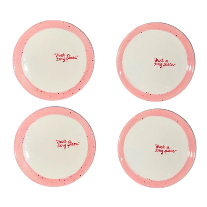 “just a tiny piece” Tiny Plates - Set of 4 - Hosted by Kelly Gaudreau