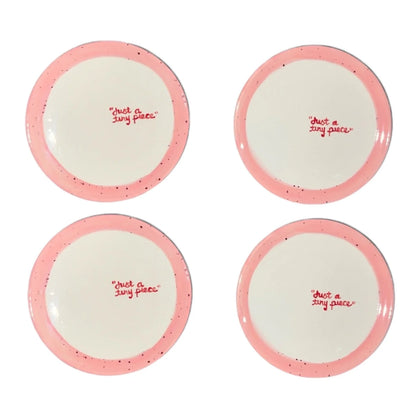 “just a tiny piece” Tiny Plates - Set of 4