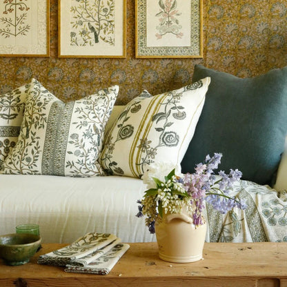 Khadi Cotton Napkin in Lynette Teal - Hosted by Kelly Gaudreau