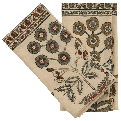 Khadi Cotton Napkin in Lynette Teal - Hosted by Kelly Gaudreau