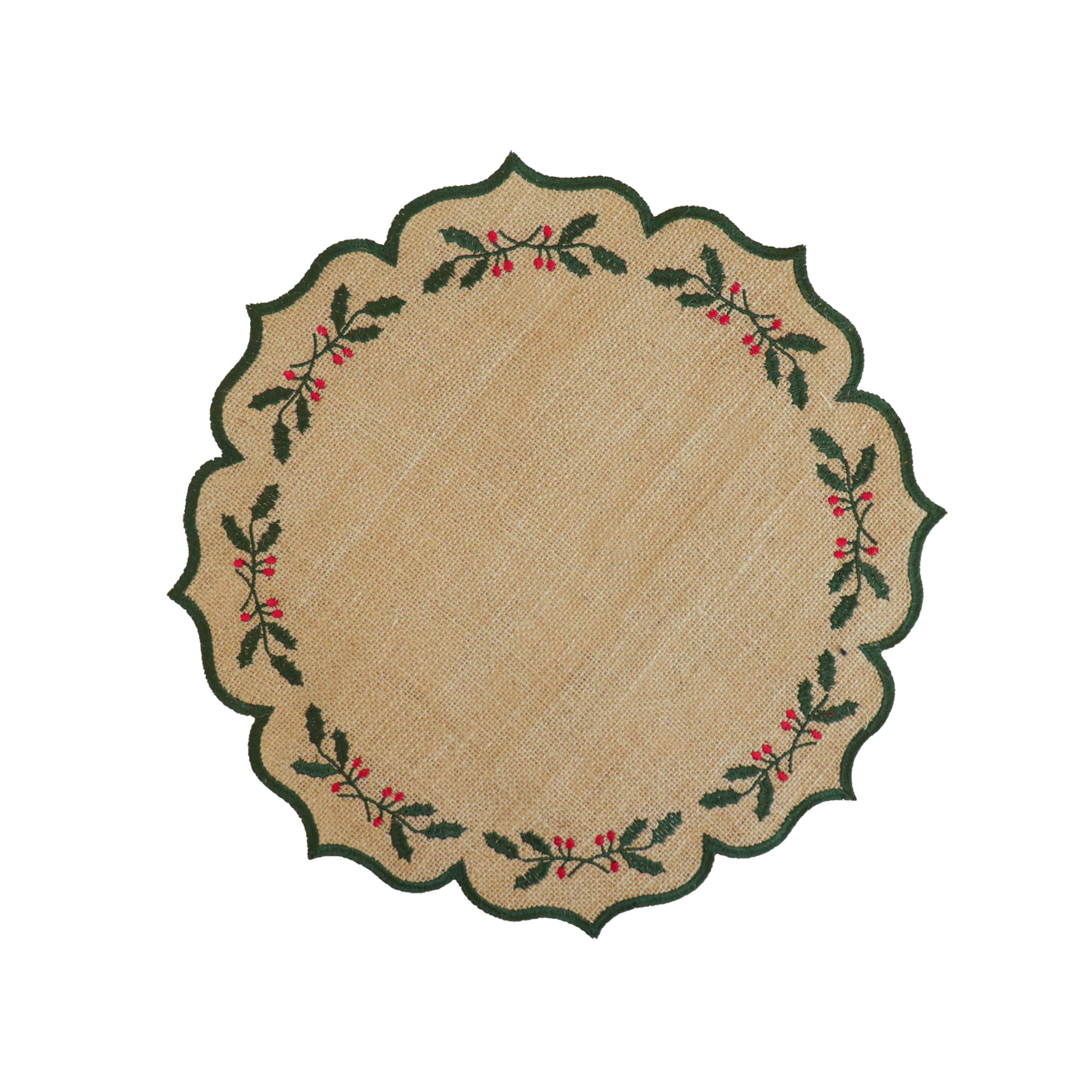 Burlap Christmas Placemat