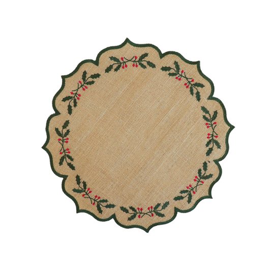 Burlap Christmas Placemat