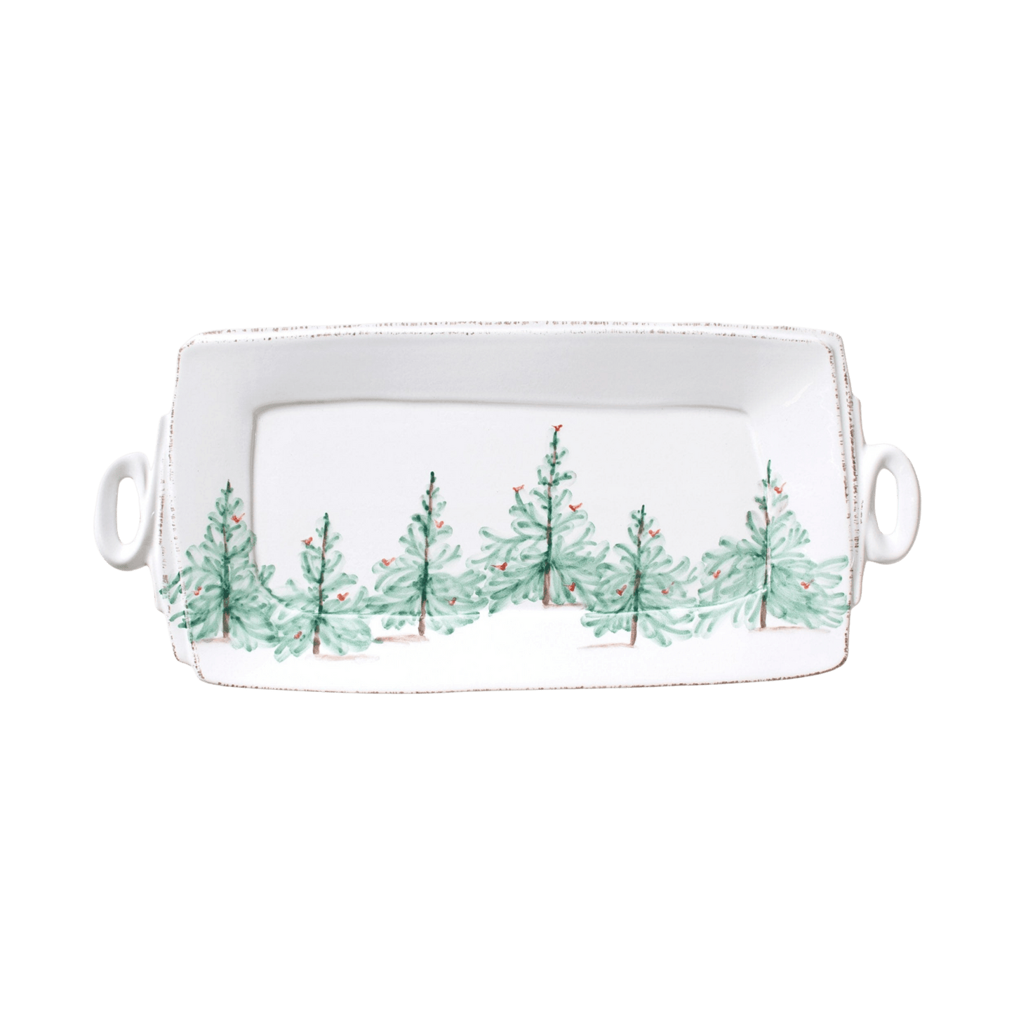 Lastra Holiday Handled Rectangular Platter - Hosted by Kelly Gaudreau