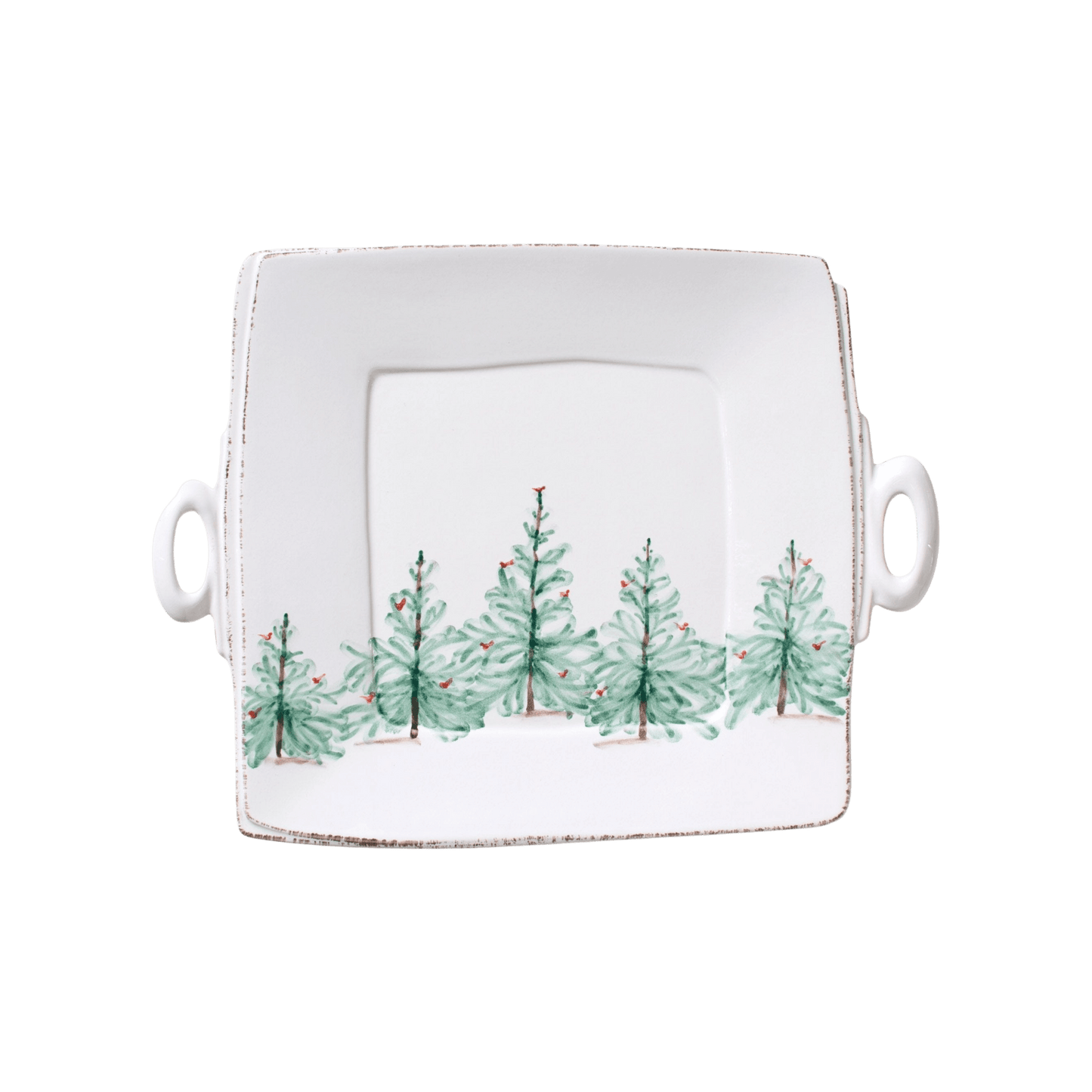 Lastra Holiday Handled Square Platter - Hosted by Kelly Gaudreau