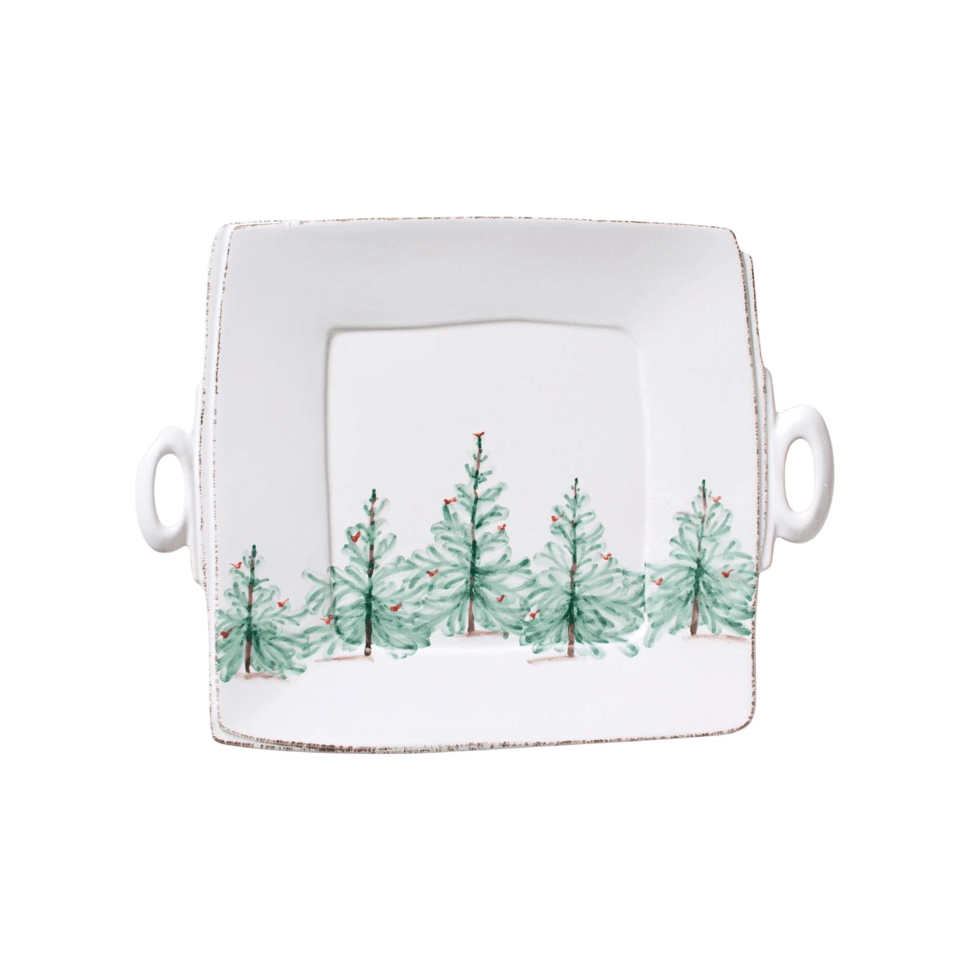 Lastra Holiday Handled Square Platter - Hosted by Kelly Gaudreau