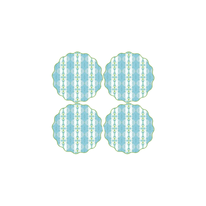 Laura Park Blue Passion Coasters - Set of 4 - Hosted by Kelly Gaudreau