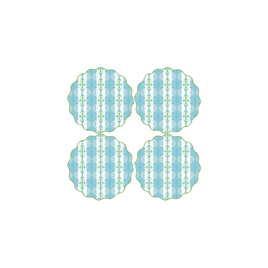 Laura Park Blue Passion Coasters - Set of 4 - Hosted by Kelly Gaudreau