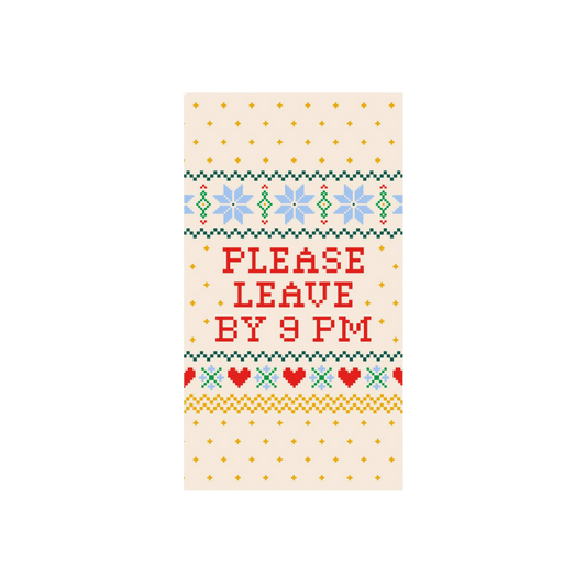 Leave By 9pm Holiday Paper Guest Towels - Pack of 16 - Hosted by Kelly Gaudreau