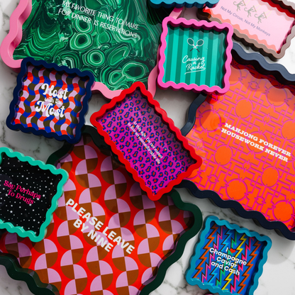 Leave by Nine Large Lacquer Tray - Hosted by Kelly Gaudreau